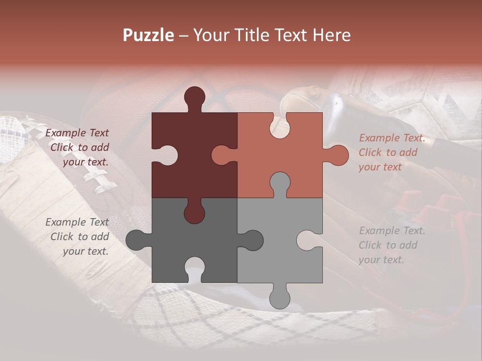 Sporting Stick Texture PowerPoint Template