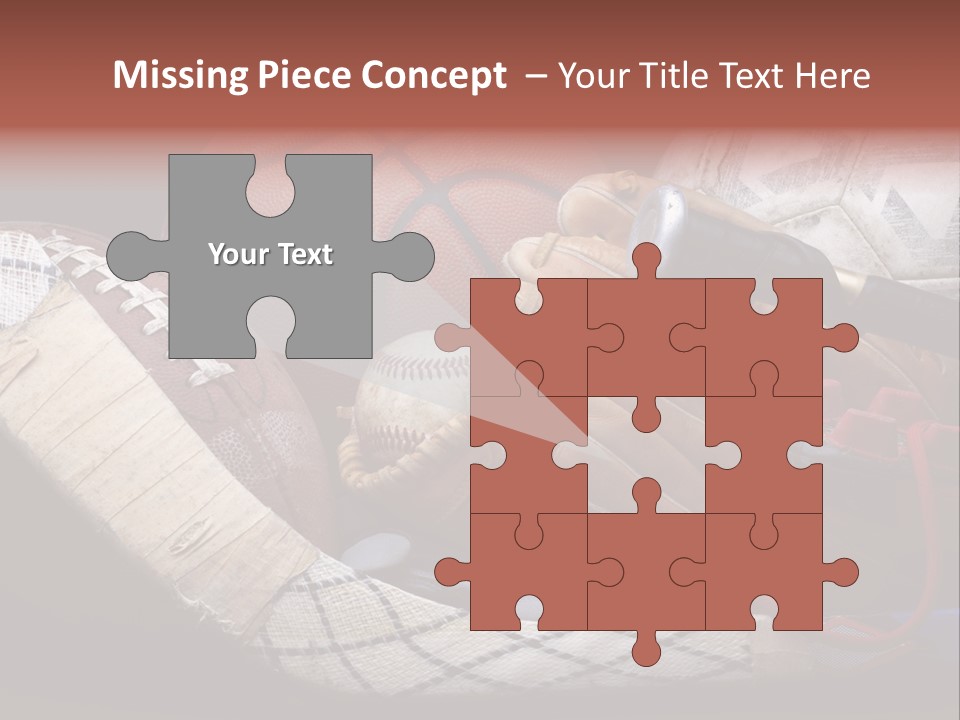 Sporting Stick Texture PowerPoint Template