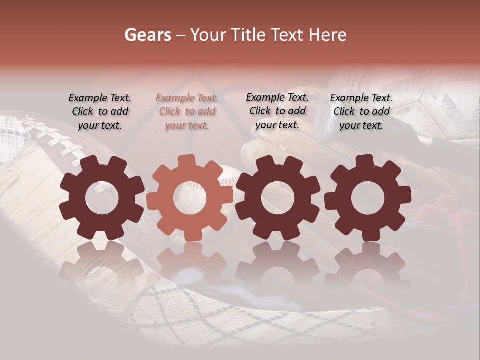 Sporting Stick Texture PowerPoint Template