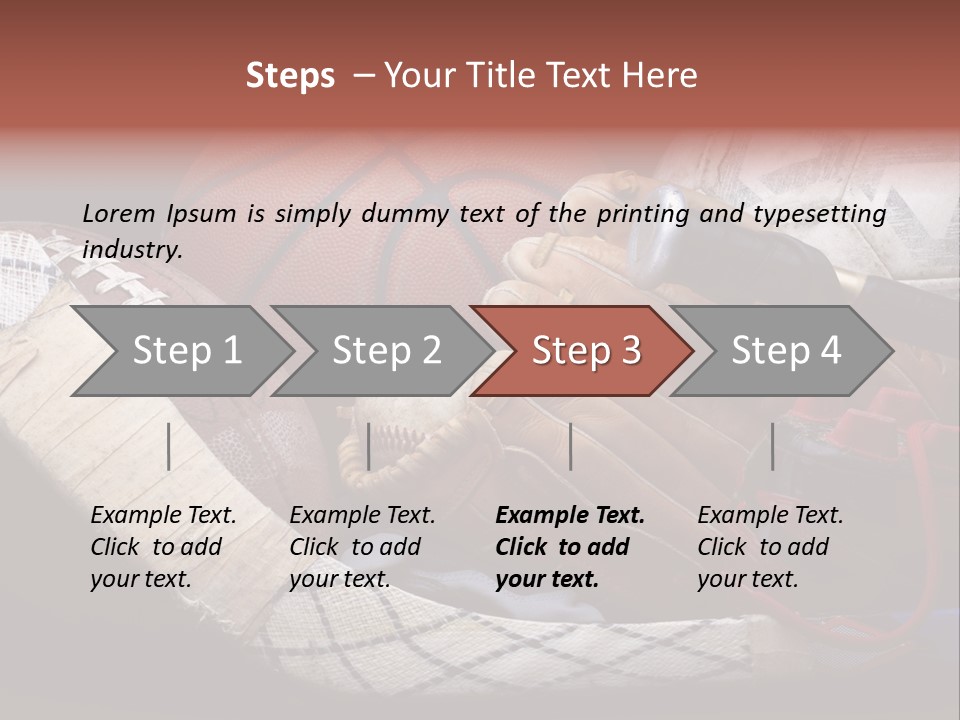 Sporting Stick Texture PowerPoint Template