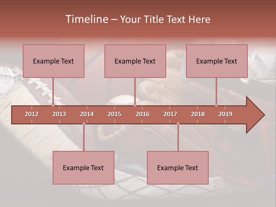 Sporting Stick Texture PowerPoint Template