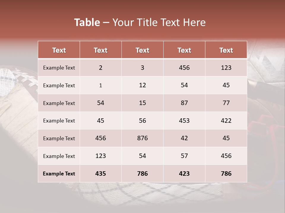 Sporting Stick Texture PowerPoint Template