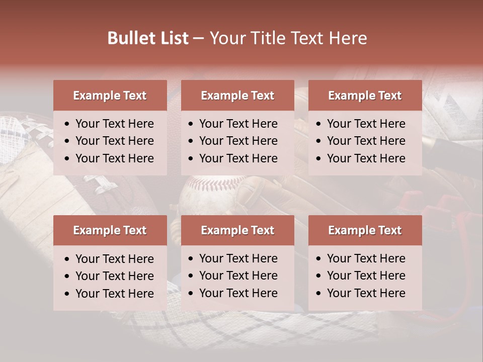Sporting Stick Texture PowerPoint Template