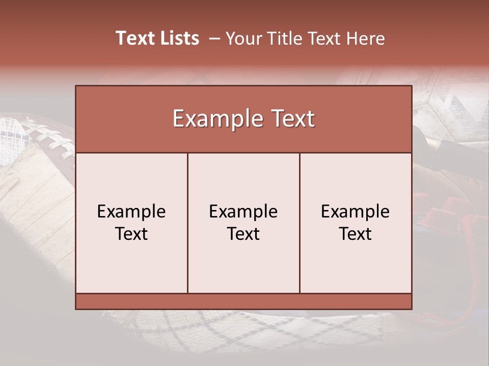 Sporting Stick Texture PowerPoint Template