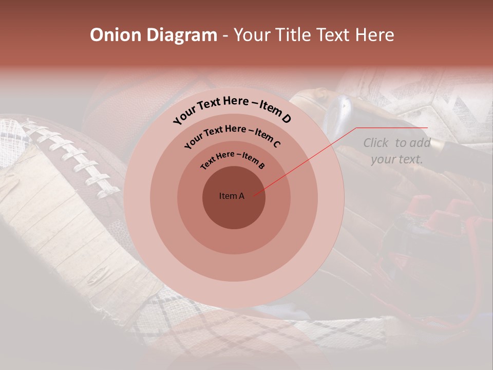 Sporting Stick Texture PowerPoint Template