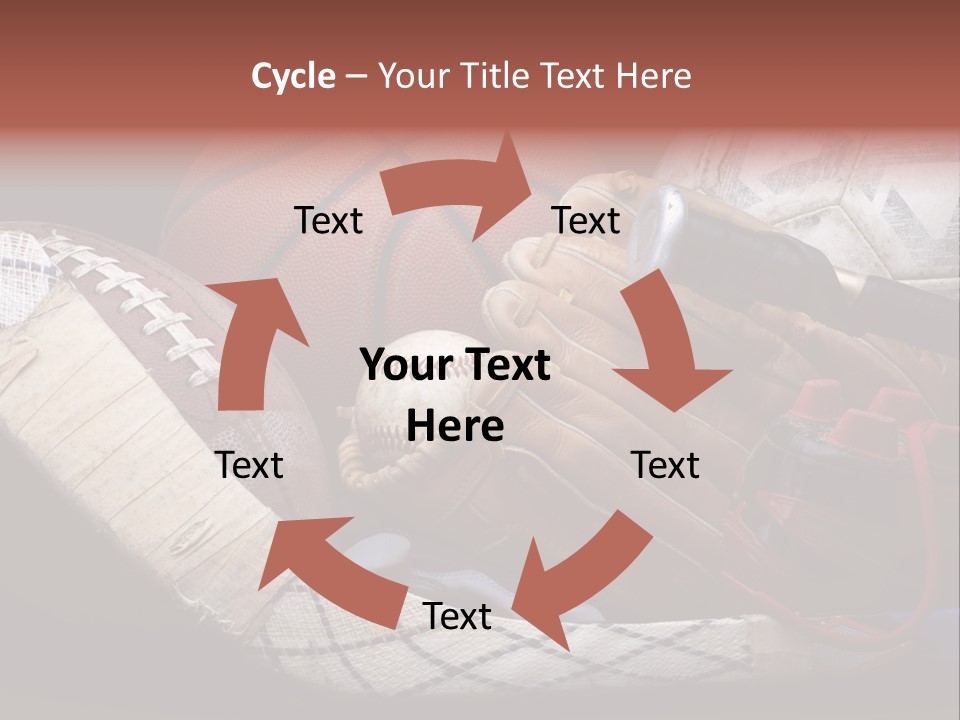 Sporting Stick Texture PowerPoint Template