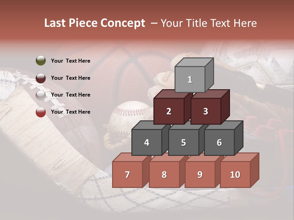 Sporting Stick Texture PowerPoint Template