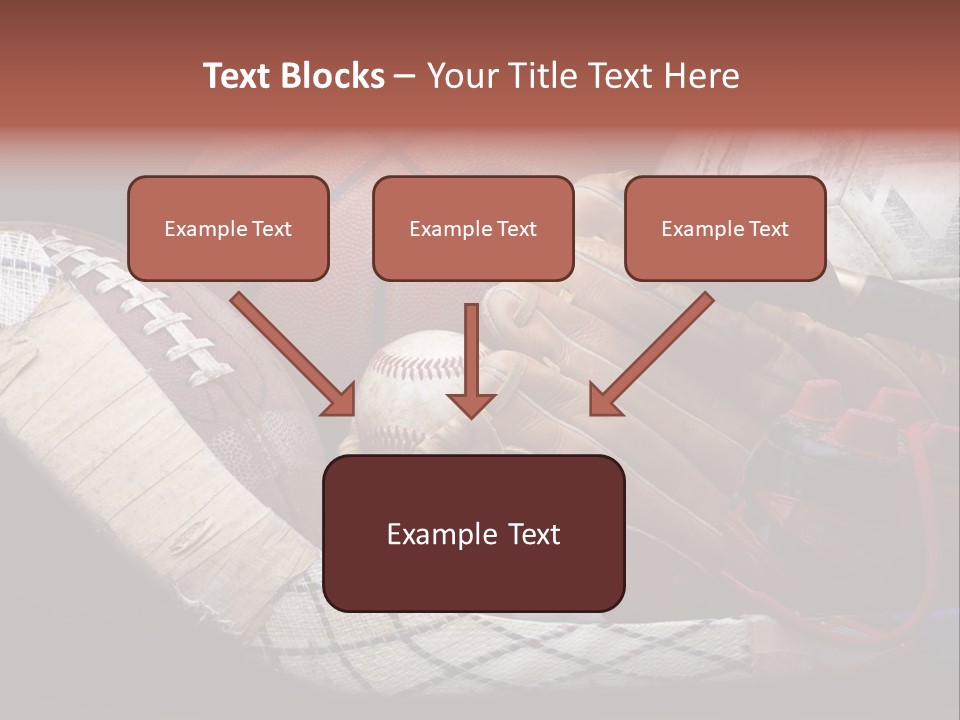Sporting Stick Texture PowerPoint Template