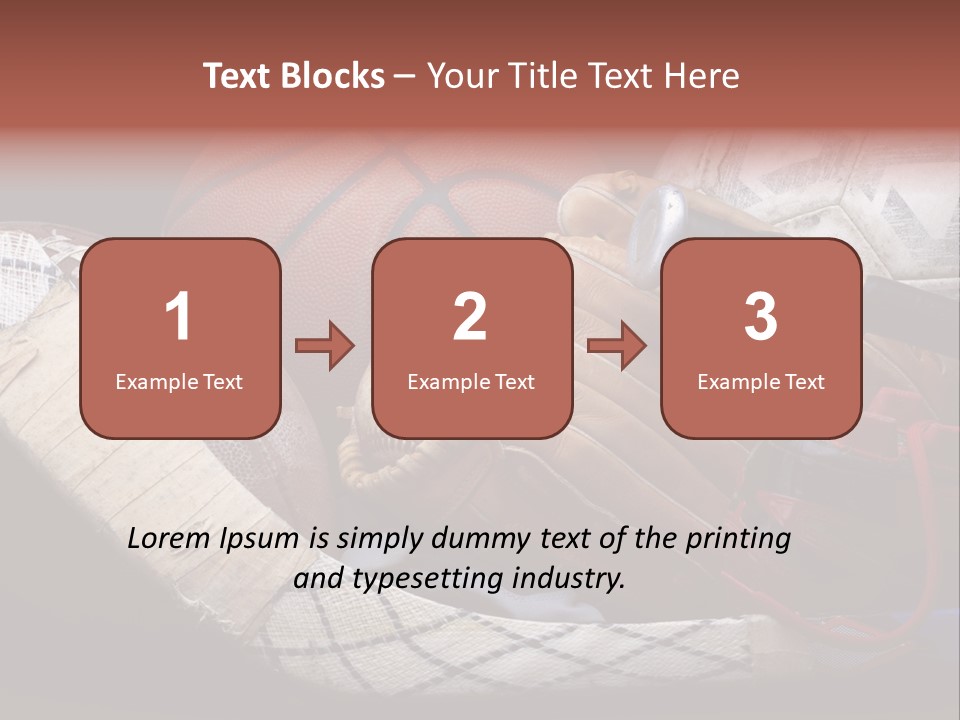 Sporting Stick Texture PowerPoint Template