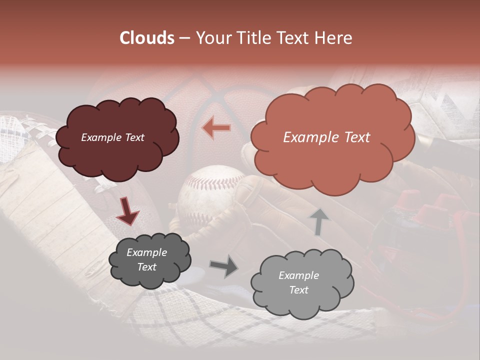 Sporting Stick Texture PowerPoint Template