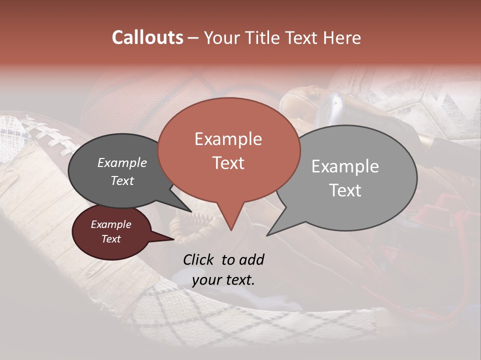 Sporting Stick Texture PowerPoint Template