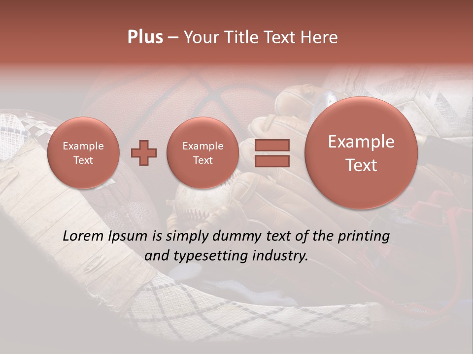 Sporting Stick Texture PowerPoint Template