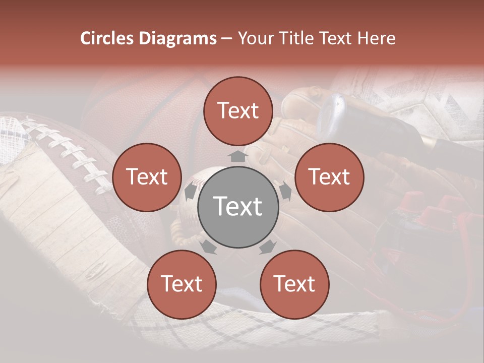 Sporting Stick Texture PowerPoint Template