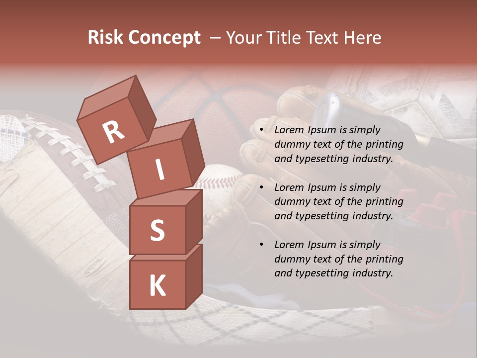 Sporting Stick Texture PowerPoint Template