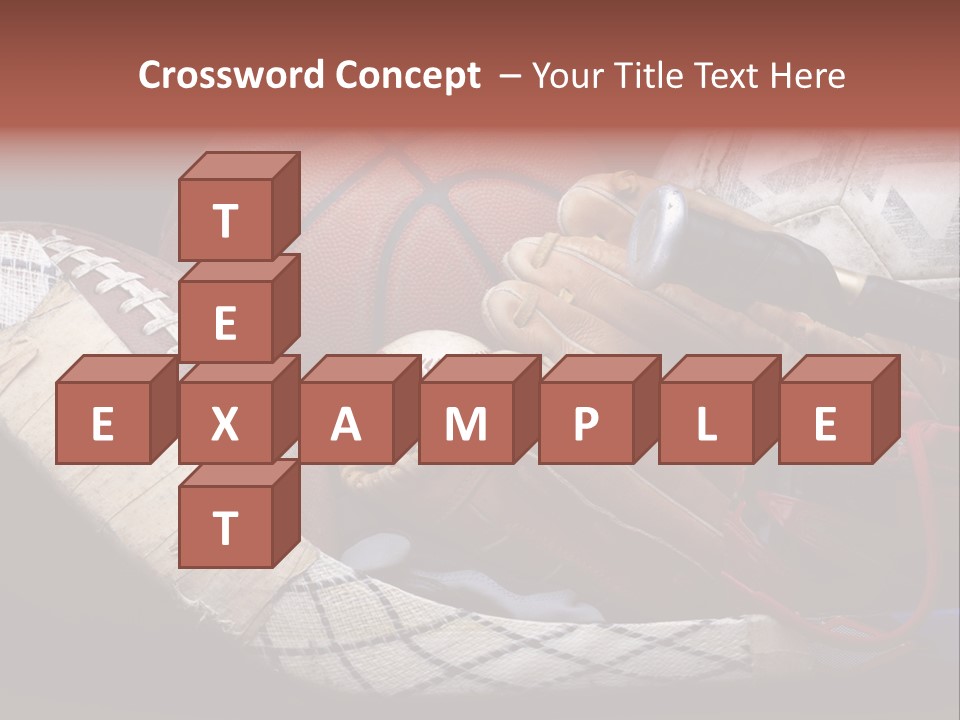 Sporting Stick Texture PowerPoint Template