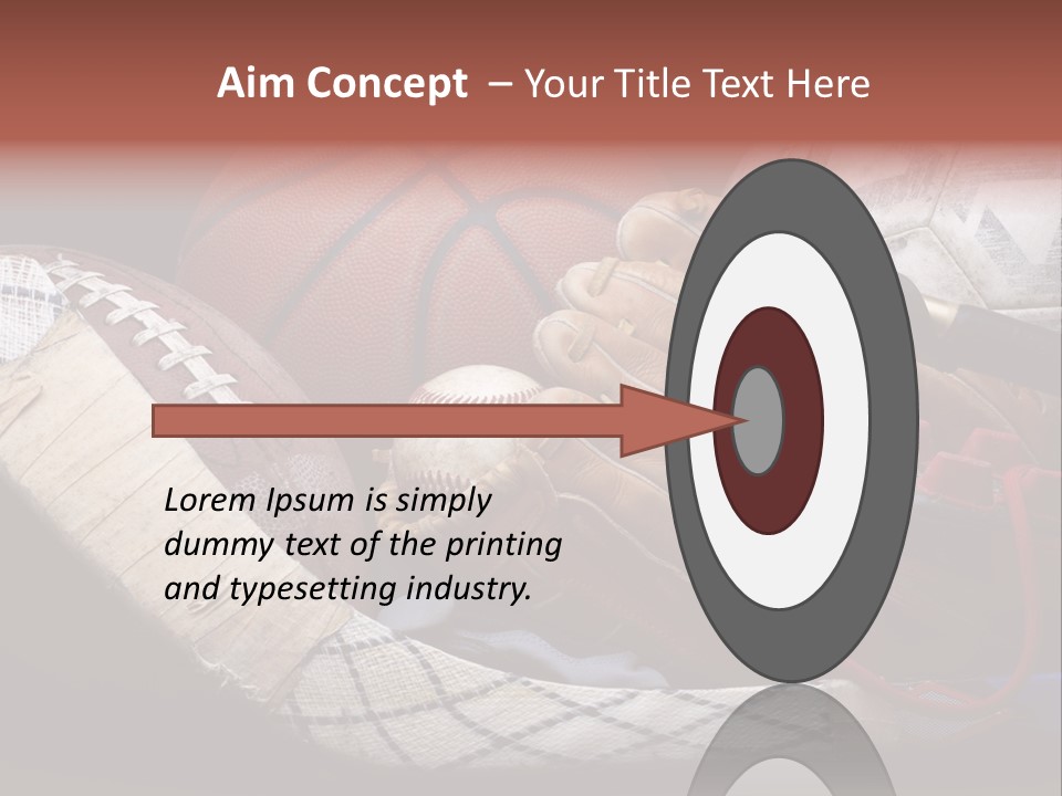 Sporting Stick Texture PowerPoint Template
