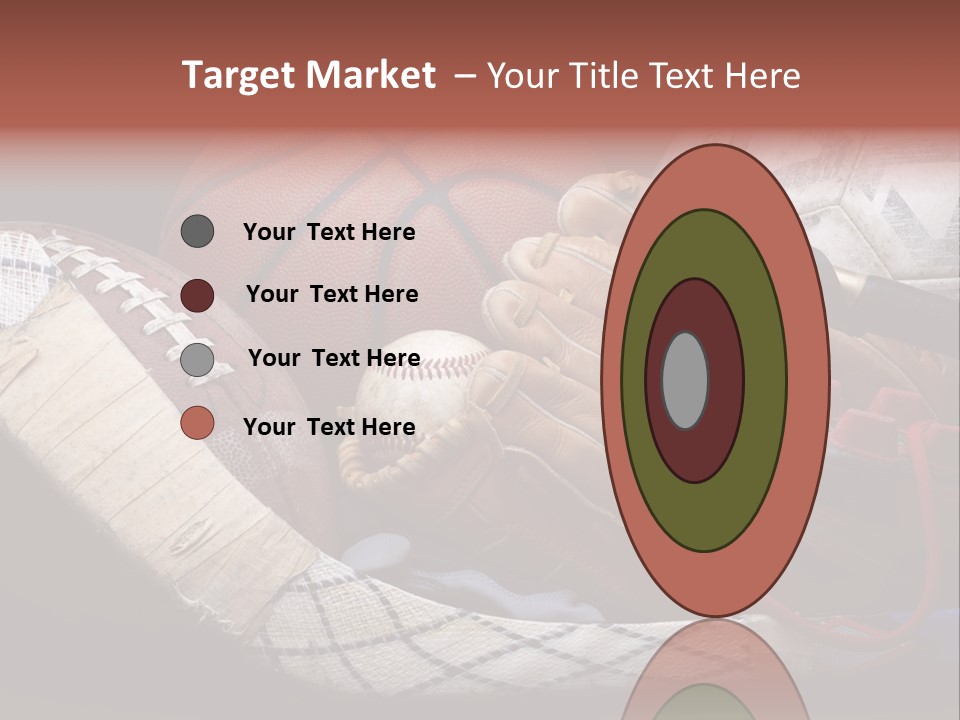 Sporting Stick Texture PowerPoint Template