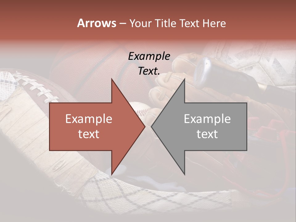 Sporting Stick Texture PowerPoint Template