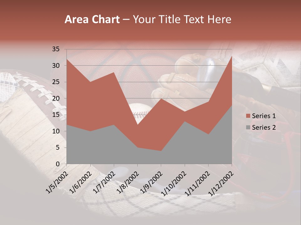 Sporting Stick Texture PowerPoint Template