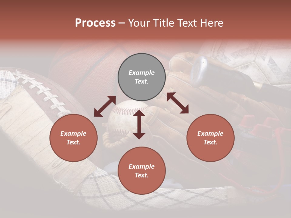 Sporting Stick Texture PowerPoint Template