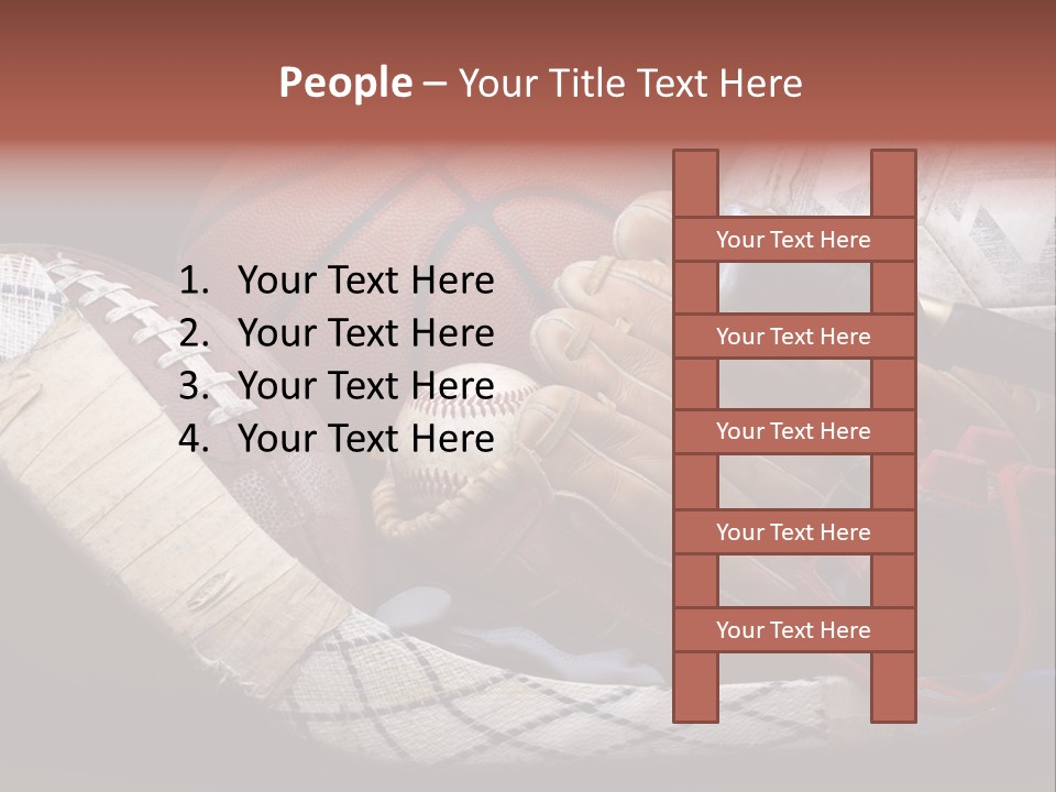 Sporting Stick Texture PowerPoint Template