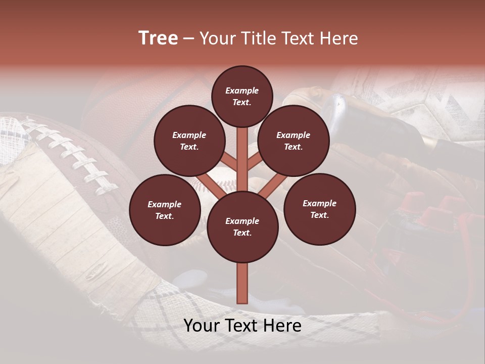 Sporting Stick Texture PowerPoint Template