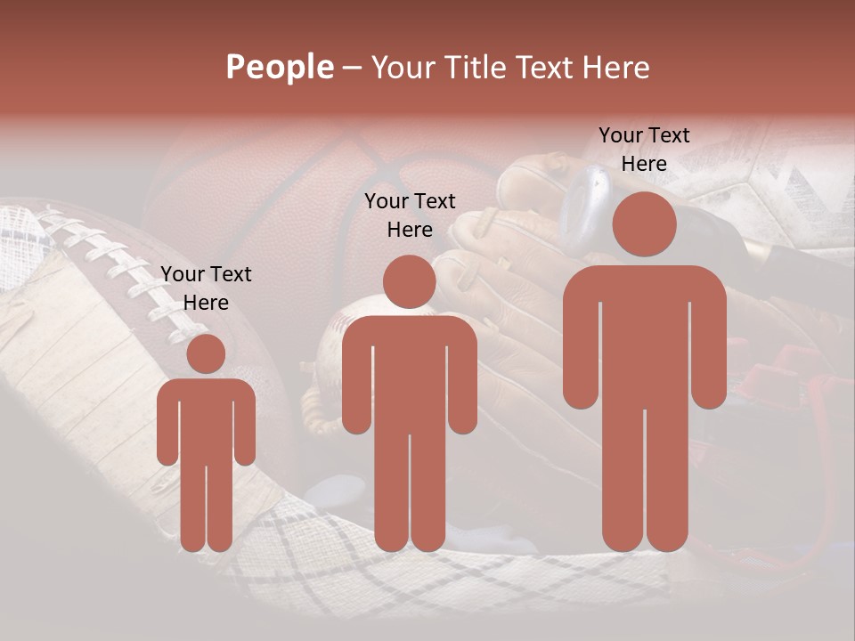 Sporting Stick Texture PowerPoint Template