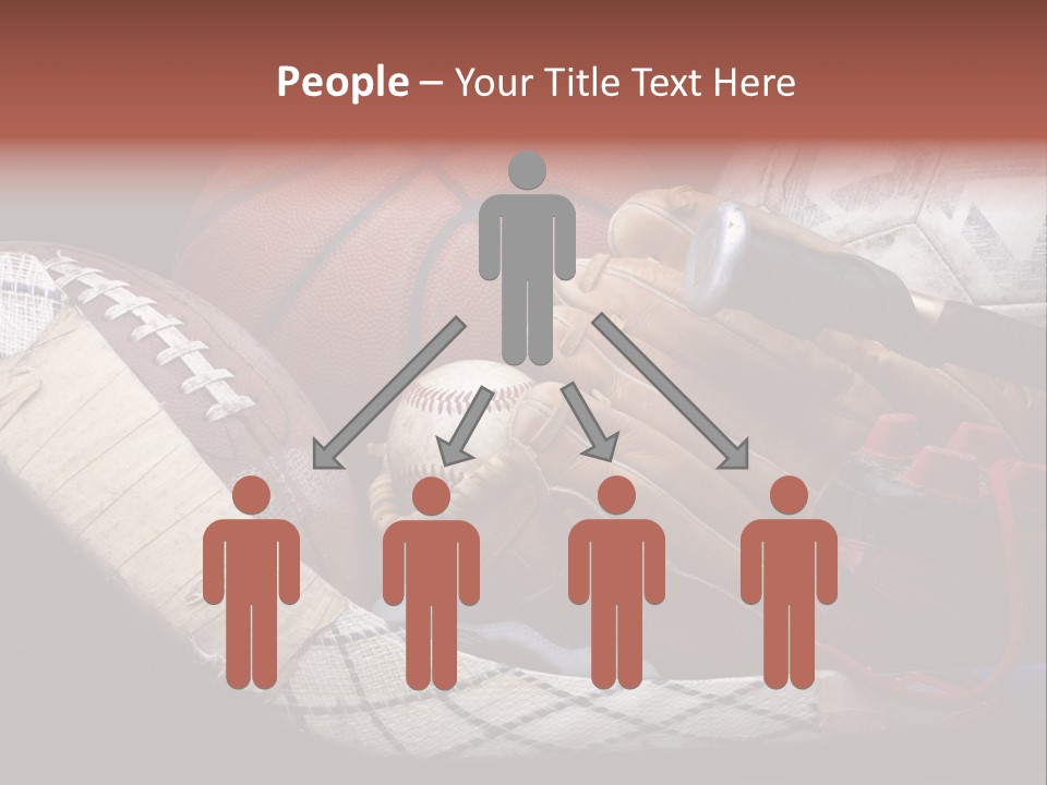 Sporting Stick Texture PowerPoint Template