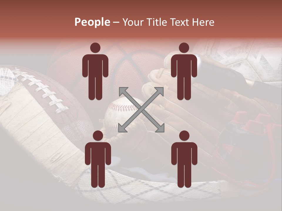 Sporting Stick Texture PowerPoint Template
