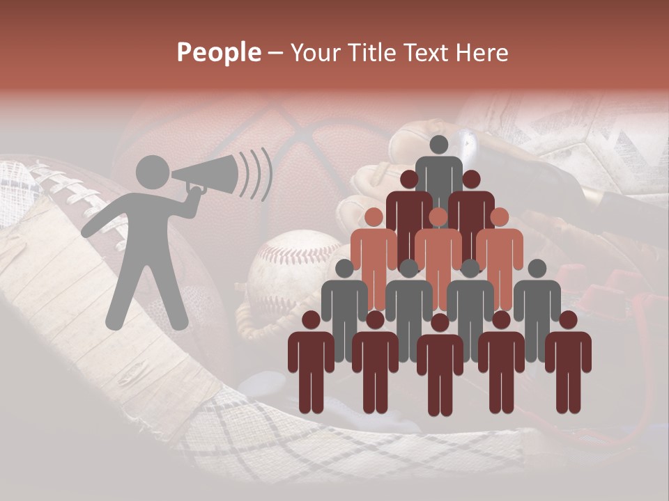 Sporting Stick Texture PowerPoint Template