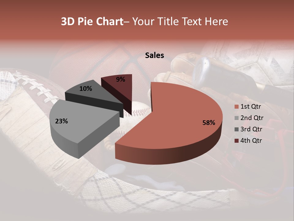Sporting Stick Texture PowerPoint Template