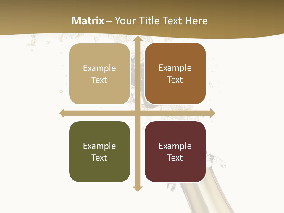 Isolated Wine White PowerPoint Template