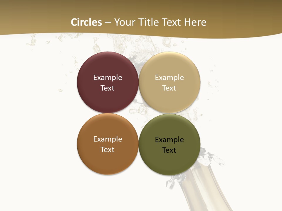 Isolated Wine White PowerPoint Template