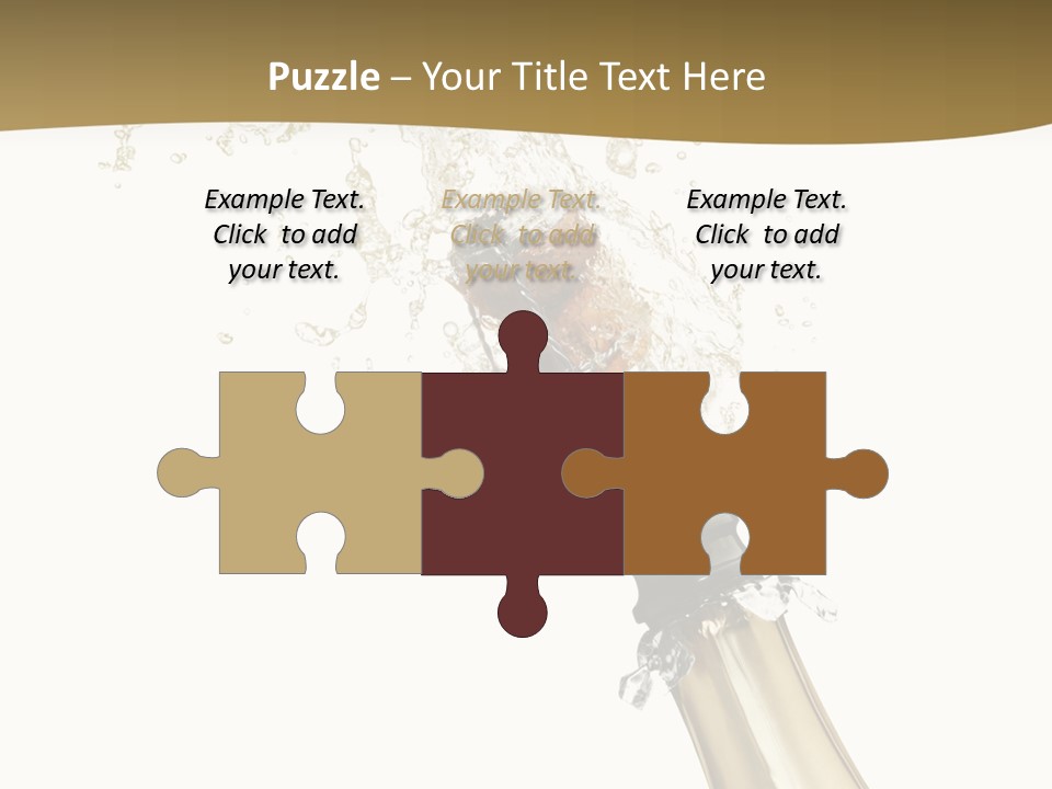 Isolated Wine White PowerPoint Template