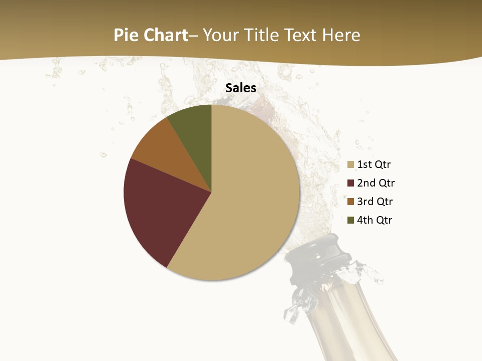 Isolated Wine White PowerPoint Template