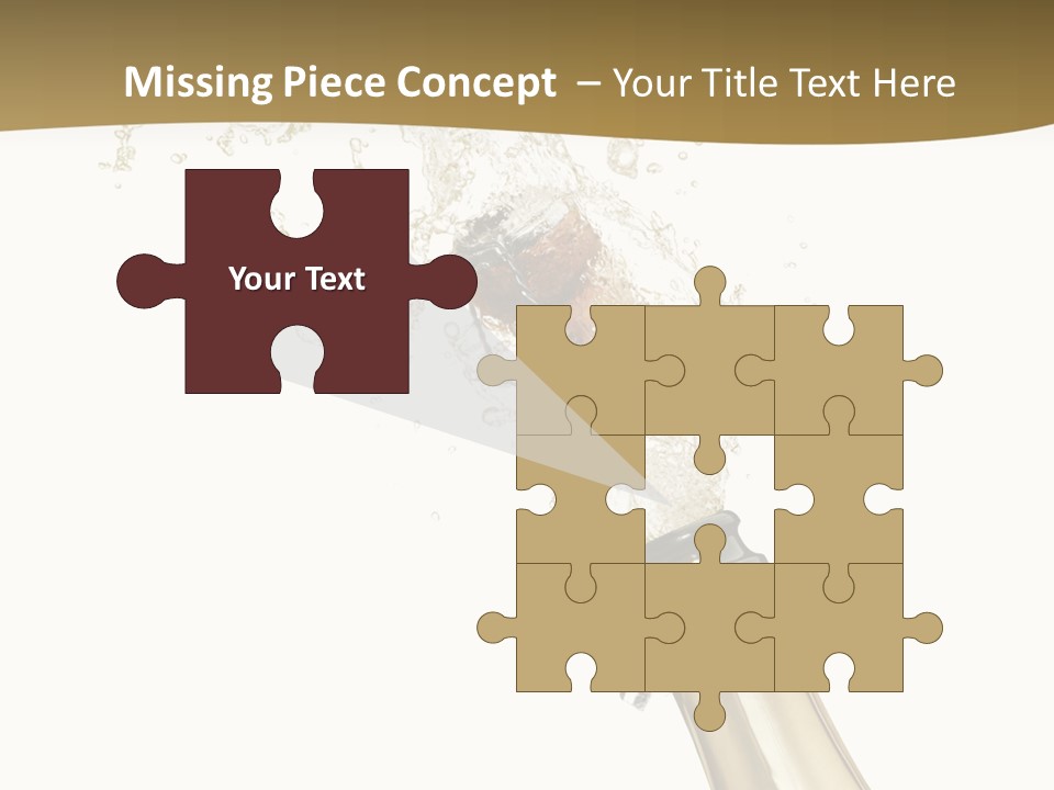 Isolated Wine White PowerPoint Template