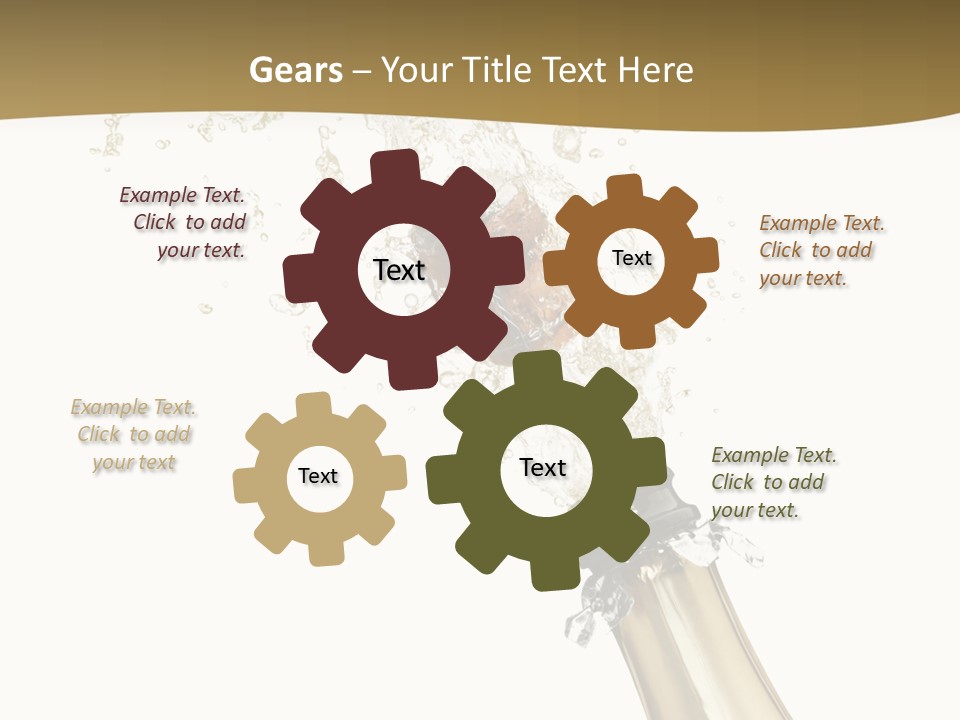 Isolated Wine White PowerPoint Template