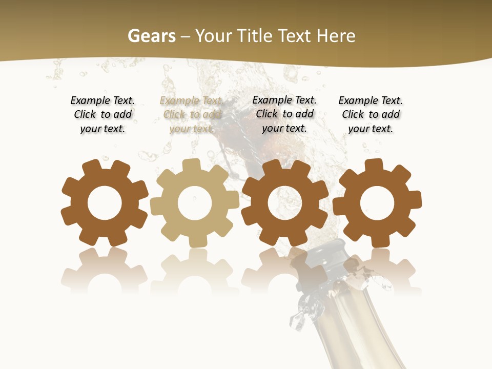 Isolated Wine White PowerPoint Template