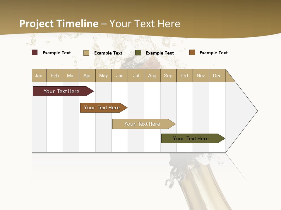 Isolated Wine White PowerPoint Template