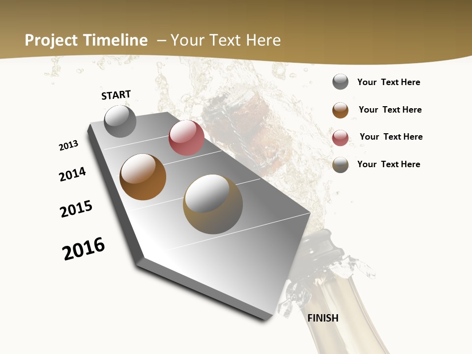 Isolated Wine White PowerPoint Template