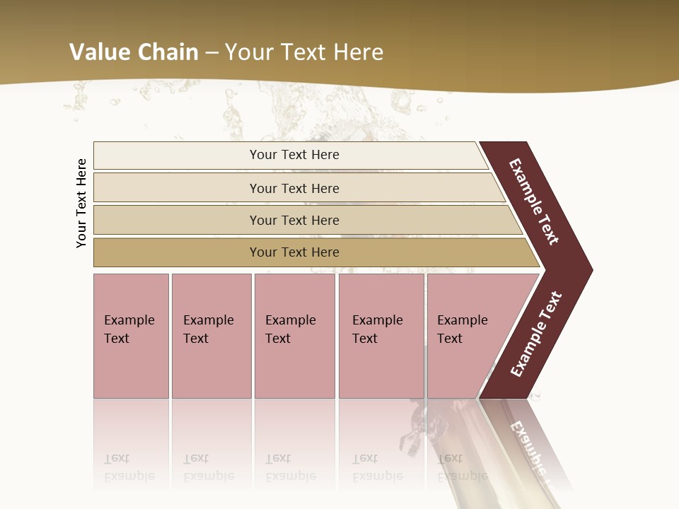 Isolated Wine White PowerPoint Template