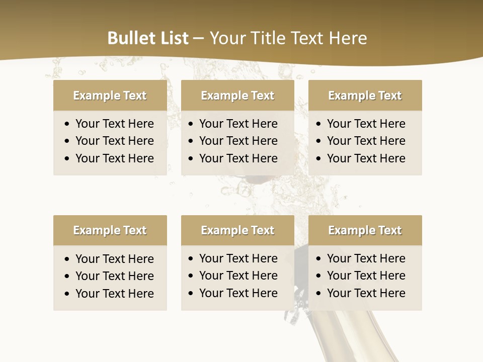 Isolated Wine White PowerPoint Template