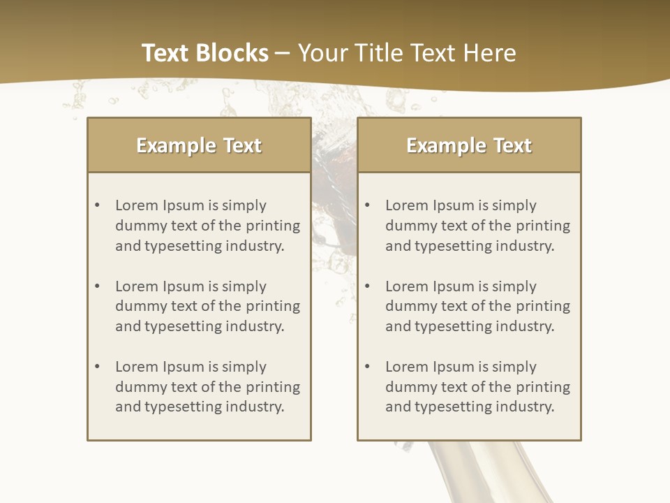 Isolated Wine White PowerPoint Template