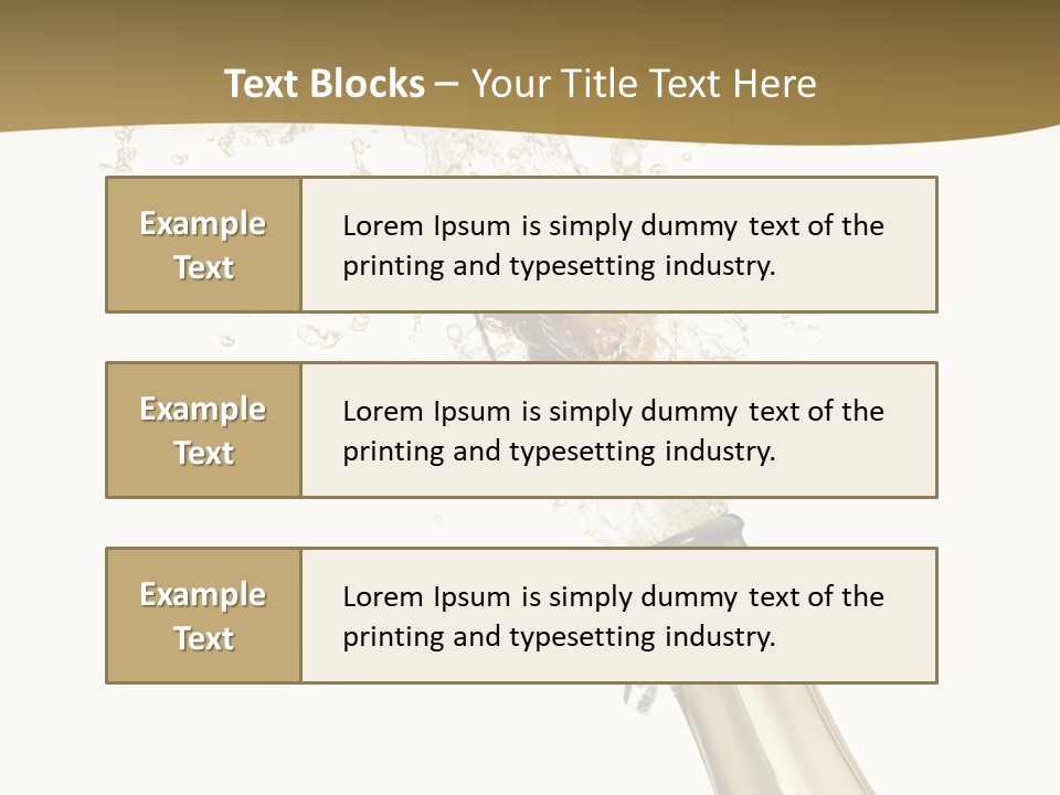 Isolated Wine White PowerPoint Template