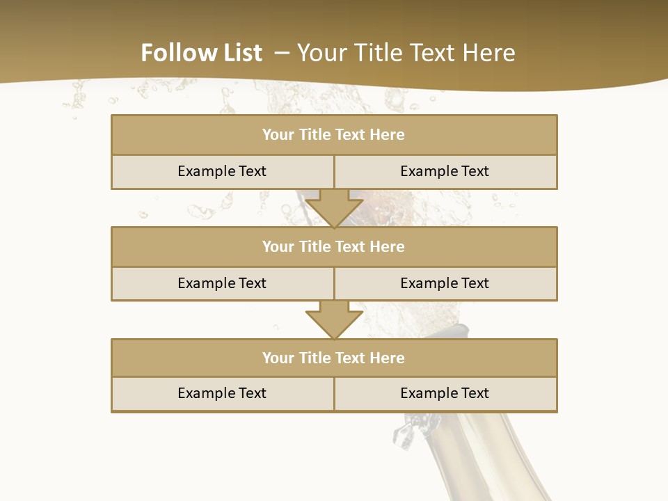Isolated Wine White PowerPoint Template