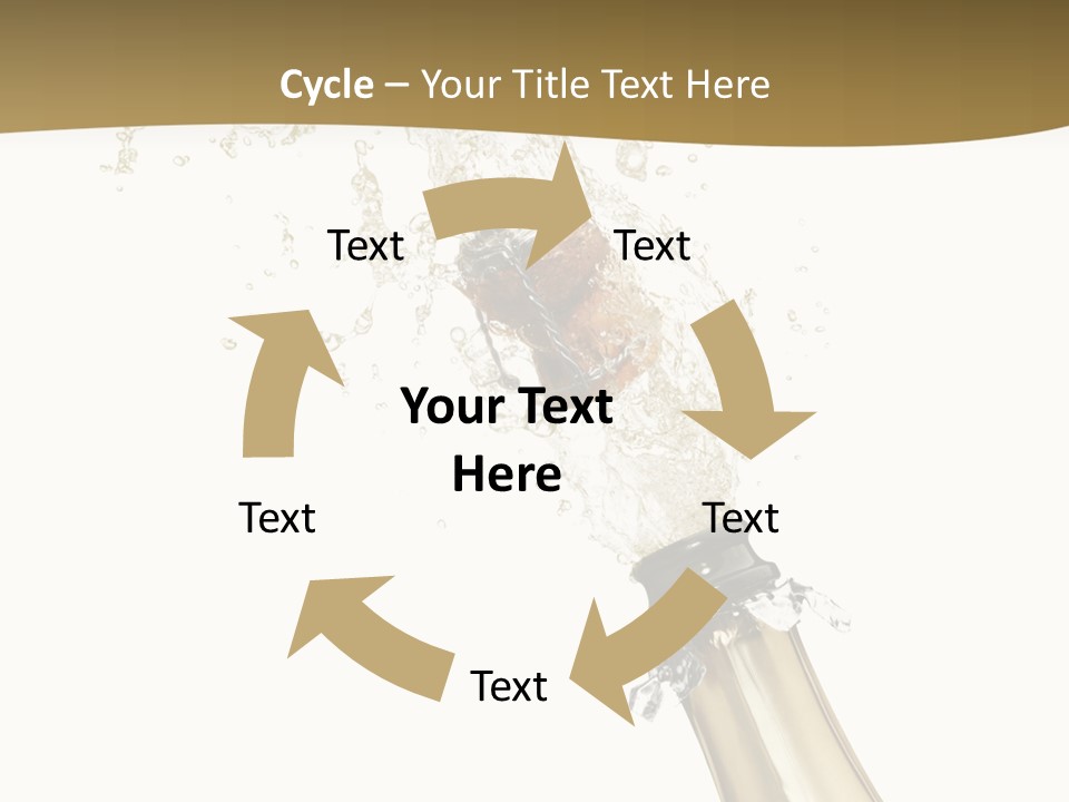 Isolated Wine White PowerPoint Template