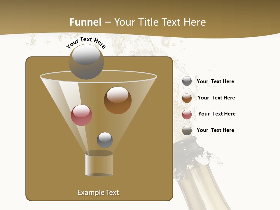 Isolated Wine White PowerPoint Template