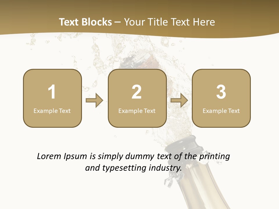 Isolated Wine White PowerPoint Template
