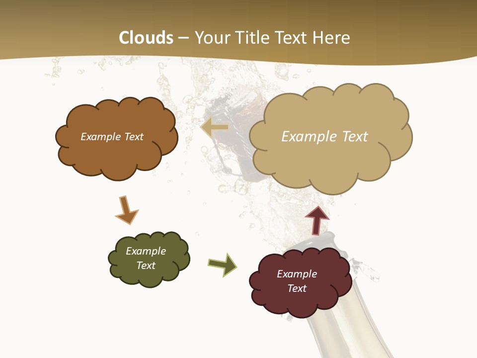 Isolated Wine White PowerPoint Template