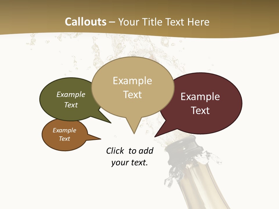 Isolated Wine White PowerPoint Template